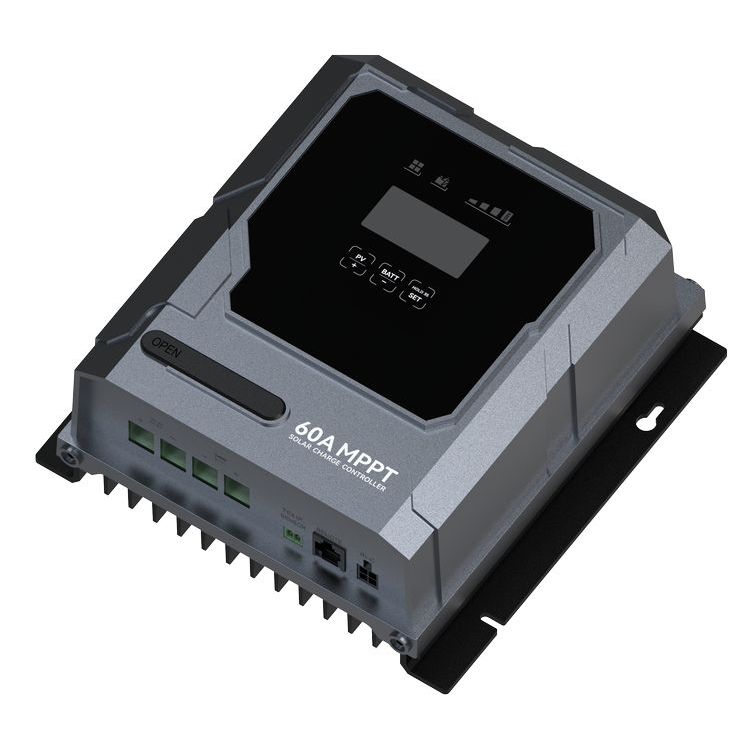 Intelligent MPPT Solar Controller 60A Solar Voltage Stabilizing Charging Controller 12V 24V with Solar Panel Charging