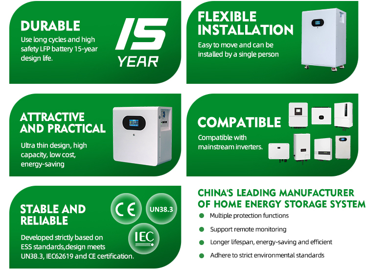 Low Noise Operation LiFePO4 32.15kWh 48V Floor Standing APP Monitor Off Grid Solar Backup Residential Home Energy Storage System