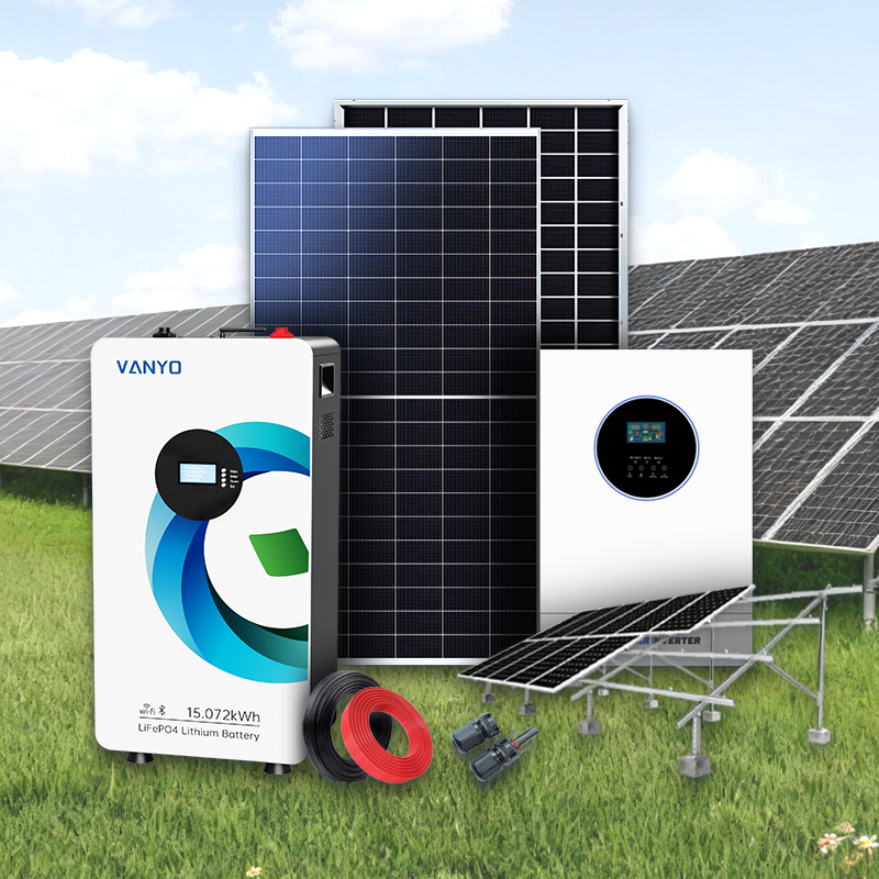VANYO Complete Solar Kits 3KW 6KW 11KW 22kw Solar Mounting System Home Power off Grid Solar Energy Systems