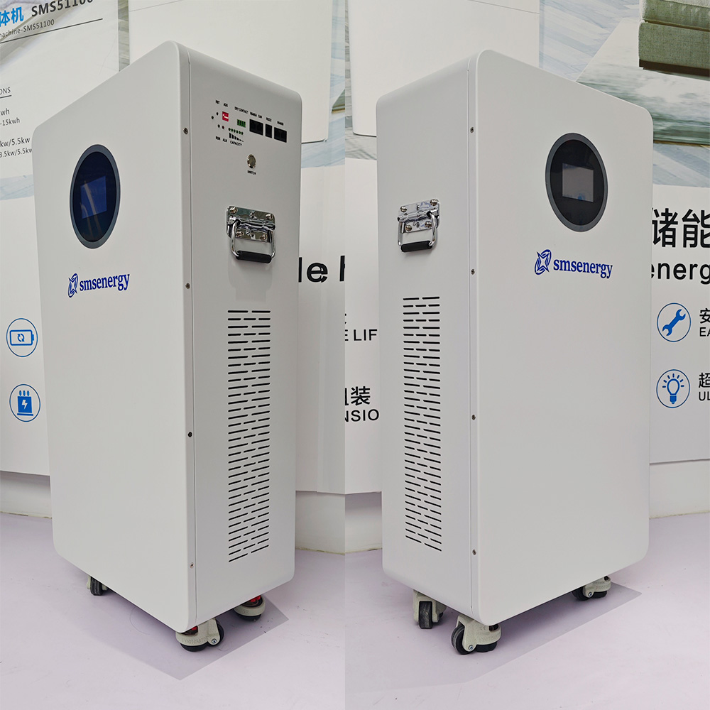Smsenergy 16kWh 51.2V LiFePO4 Solar Energy Storage System Home Battery 314Ah 5-Year Warranty Grid Tie Off-Grid Hybrid Inverter