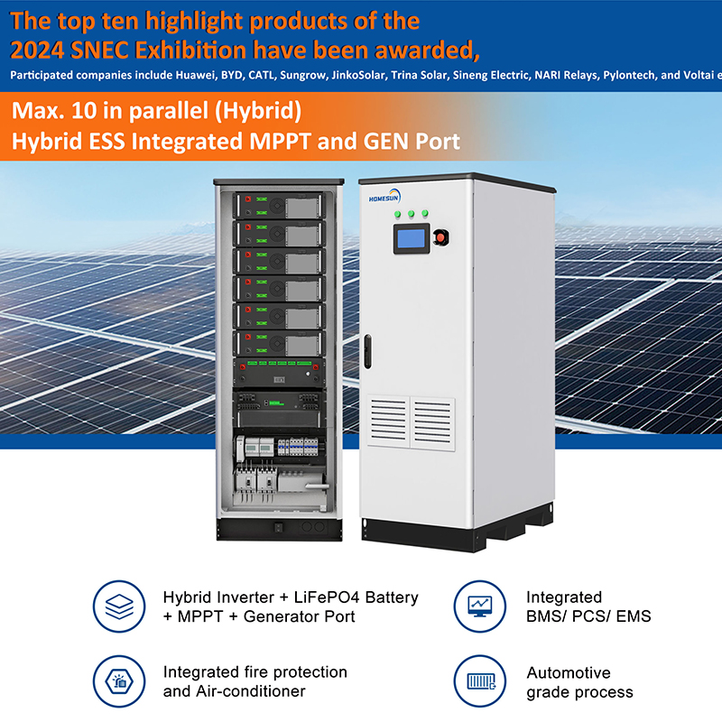 Lithium Battery Stacked 60kWh 614V 100Ah Home Energy Storage System