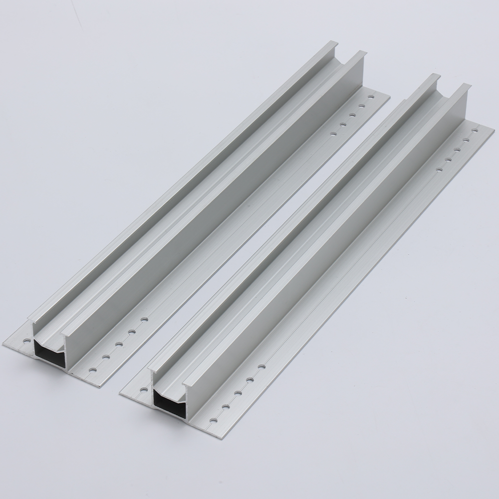 Solar Mounting Brackets Metal Roof / Ground Aluminum Structure Solar System Mounting Rail for Residential