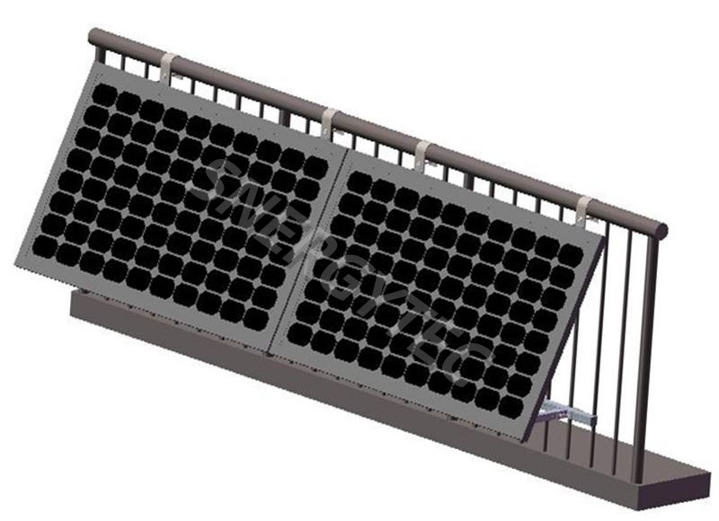 High Quality AL6005-T5 Anodized Solar Mounting System for Balcony Home Solar Panels with 25-Year Service Life