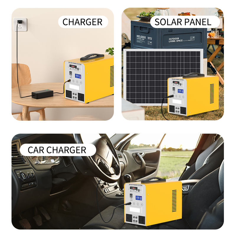 Portable 50W 100W 200W 300W Solar Power Station LiFePO4 Battery Factory Price Portable Power Station for Home Camping Emergency