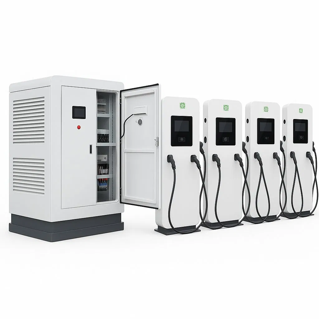Dual Gun Solar Commercial Fast Evse Electric Vehicle EV Car Battery Charging Station for Electric Truck