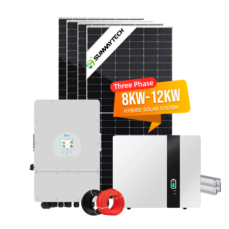 Deye Sun Solar Hybrid Inverter 3 Three Phase Single 5kw 6kw 8kw 10kw 12kw Solar Panel Energy System