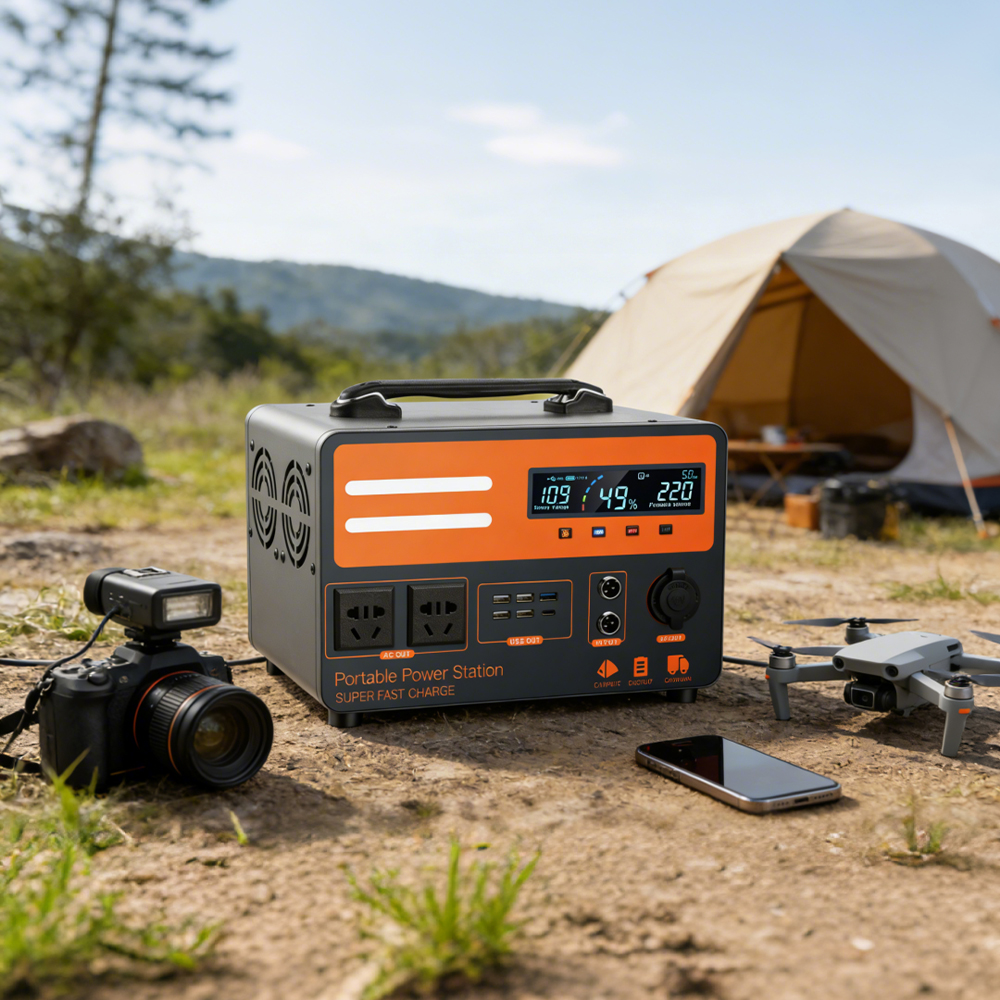 2026 New Portable Power Station 600w 1200w 1800w 1800wh Premium Lithium Battery Solar Charge Power Storage System