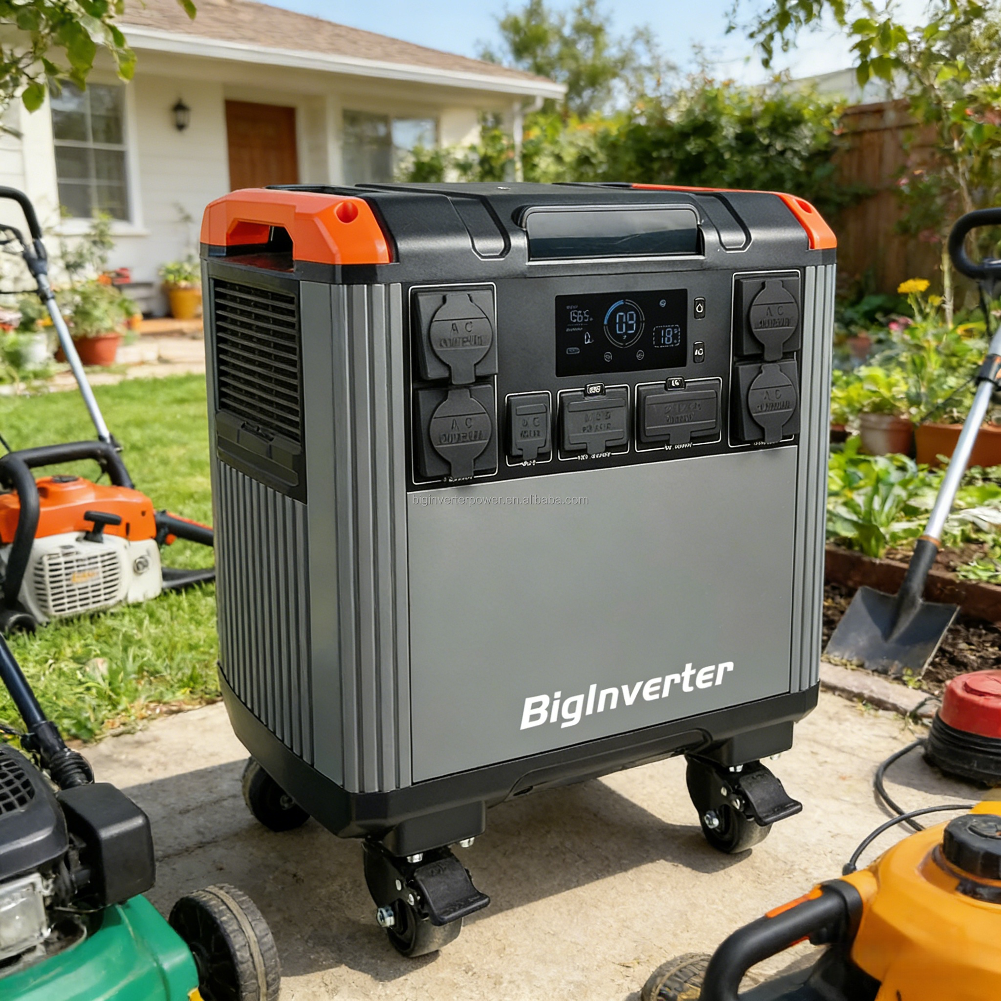 3000w 5000w UPS Generator Solar Lifepo4 Lithium Battery Portable Power Supply Station 600W 1200W 1800W 2400W Pure Sine Wave MPPT