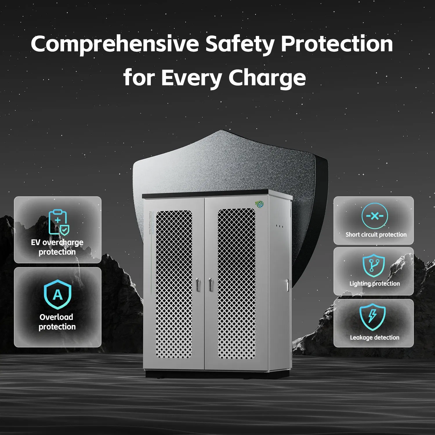 600kw Commercial Electric Charge Gun Xc40 Recharge Liquid Cooled Solar Power Supply EV Charging Station with Integrated Cabinet