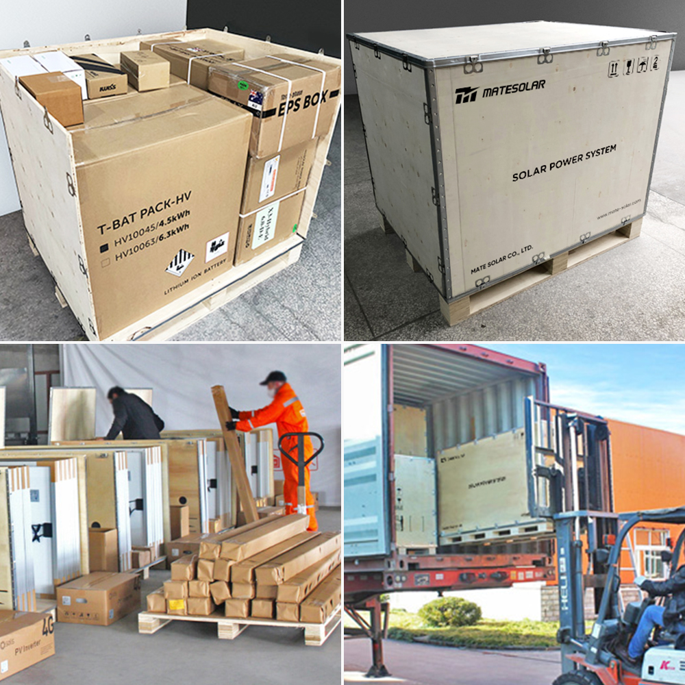 Complete Set 5-30KW Home on Grid Solar Panel System PV Module Inverter Mounting Kit for House Roof