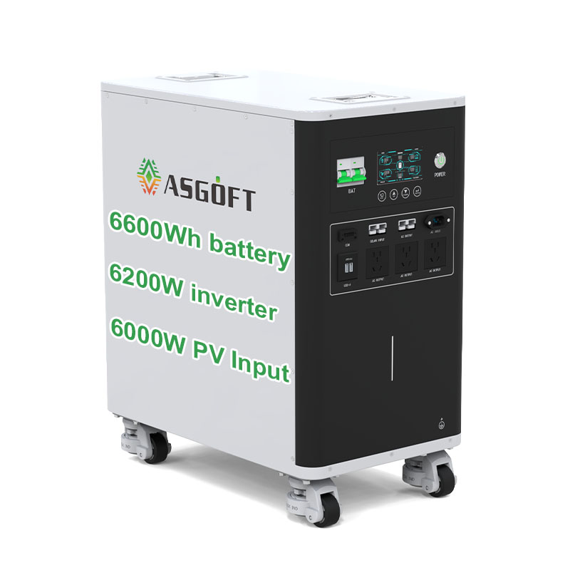 Asgof 4KW 5KW 6KW 7KW 8KW 10KW Power Home On Off Grid Pure Sine Wave MPPT Hybrids Solar Complete Set Energy System Pv Hybrid