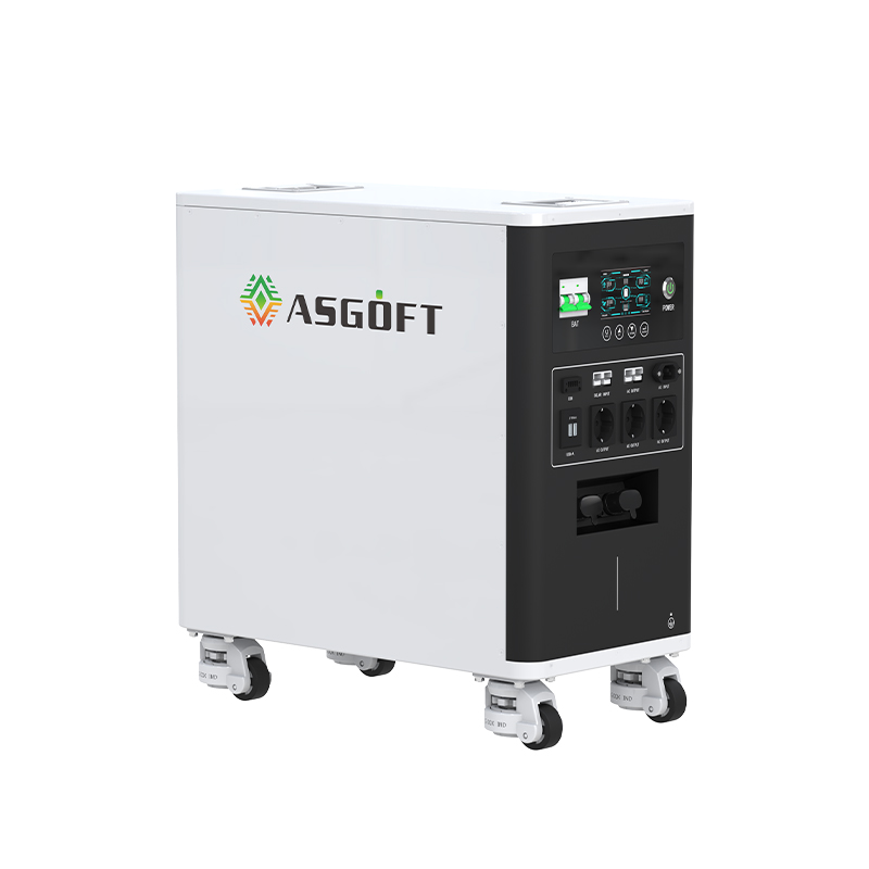 Asgof 4KW 5KW 6KW 7KW 8KW 10KW Power Home On Off Grid Pure Sine Wave MPPT Hybrids Solar Complete Set Energy System Pv Hybrid