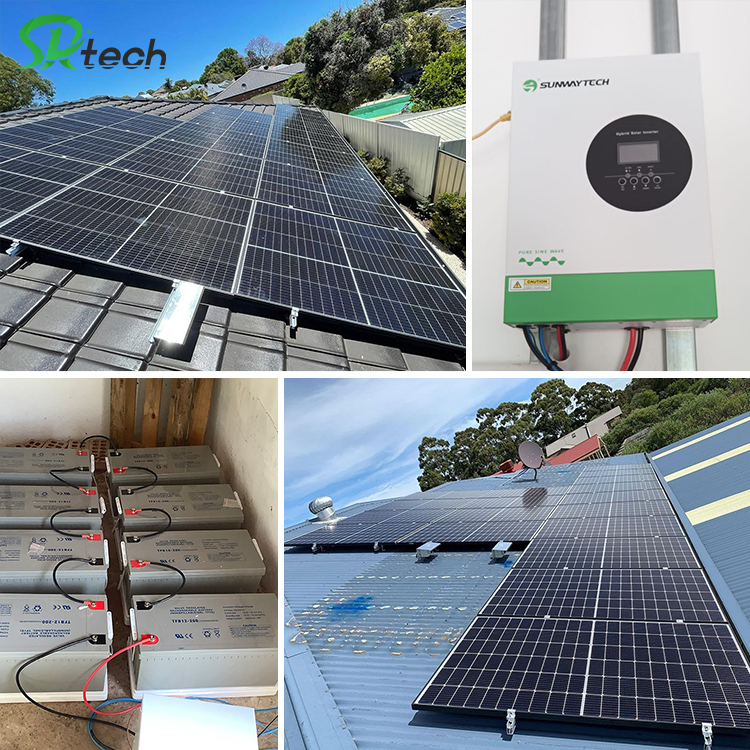 Residential 5KW Off Grid Solar System With Wall Mounted Battery and Full Mounting Kit