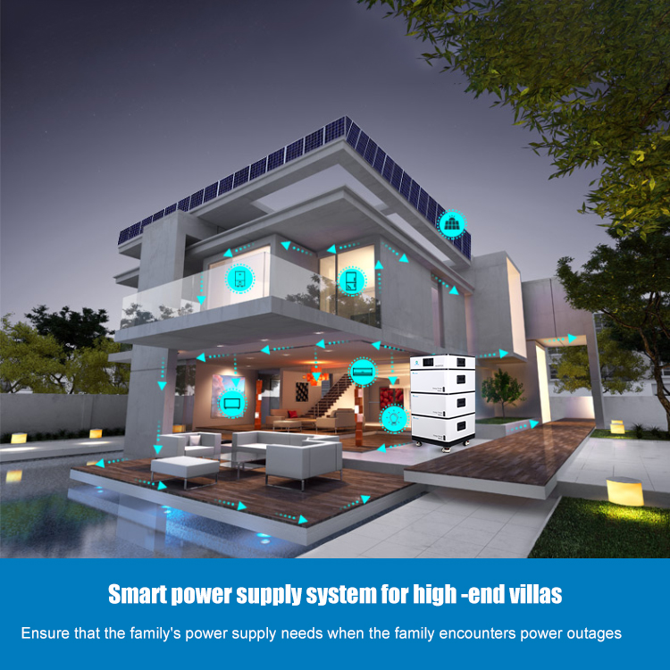 Commercial Battery Storage Household Grid Tie Hybrid Solar Inverter with Inbuilt Lithium Battery