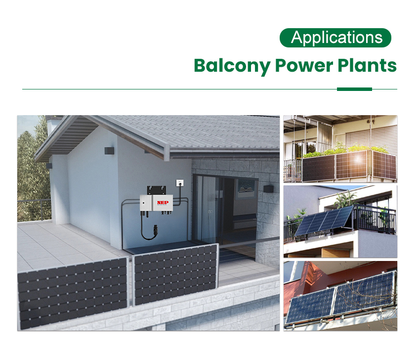Balcony Photovoltaic System 2000W 600W 800W Solar Panel Power with Micro Inverter