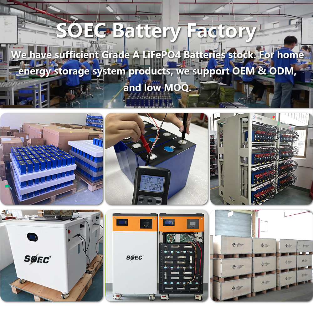 SOEC 2.5kWh Balcony Power Plant With 1.2kw Inverter Solar Storage All-in-One System - Residential Solar ESS IP65 Outdoor Battery