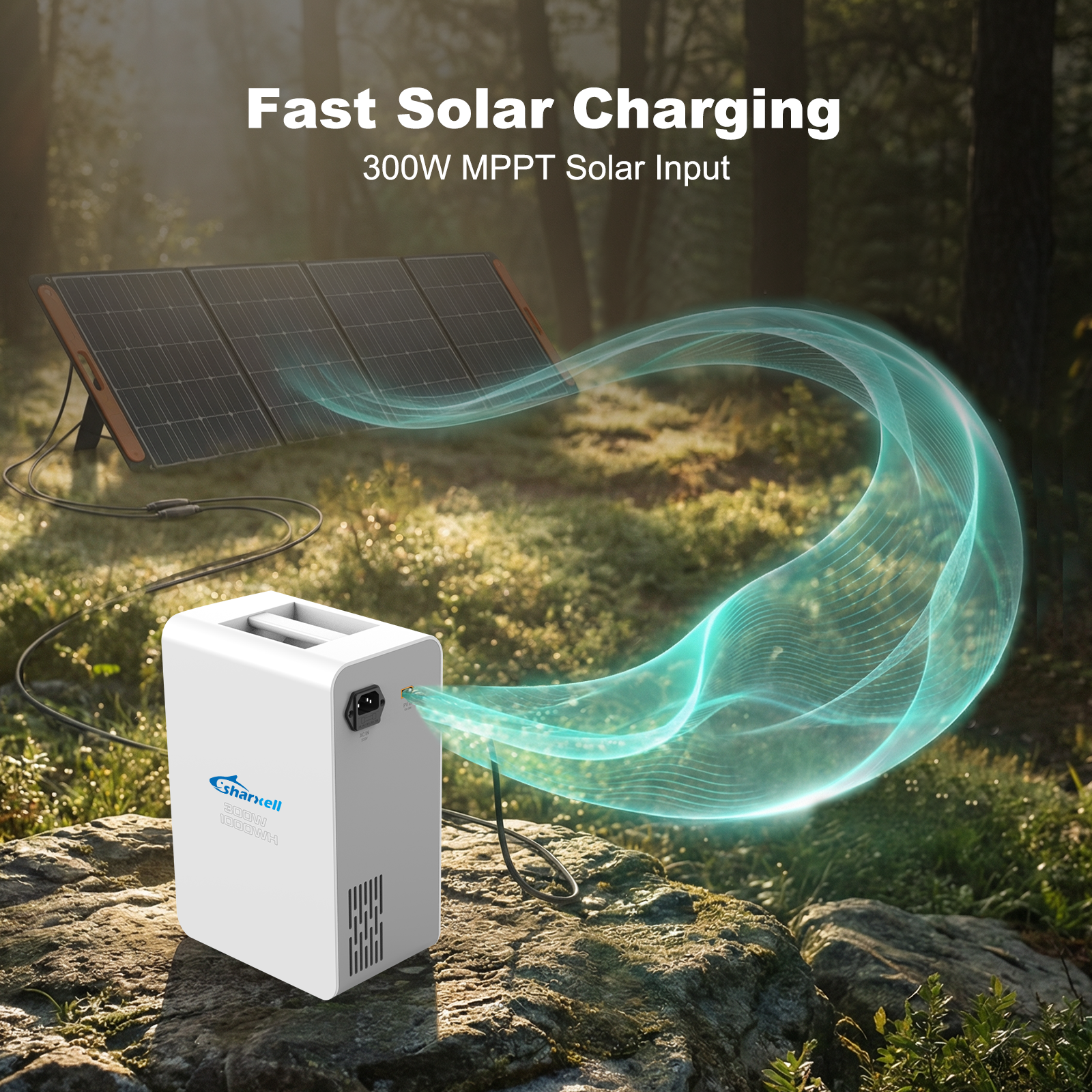 FALCON 300 300W 1004Wh LiFePO4 Portable Power Station Solar Generator for Outdoor Camping Home Backup