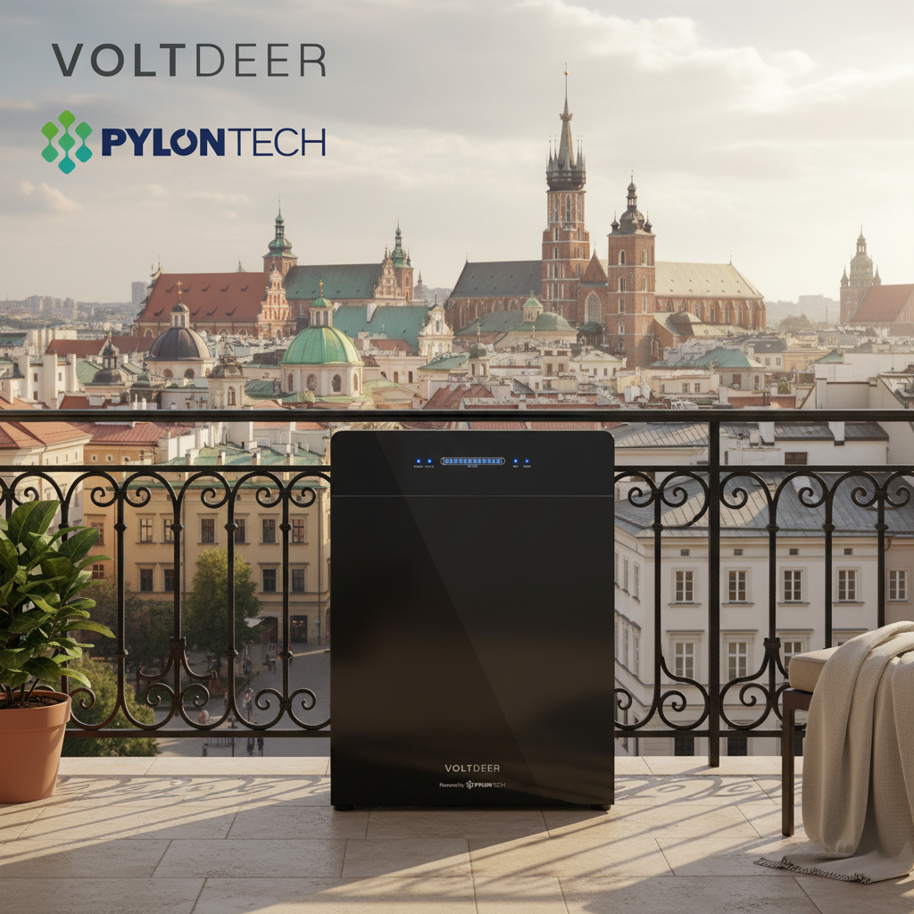 Voltdeer Complete Balcony Solar System Plug and Play Energy Storage Battery
