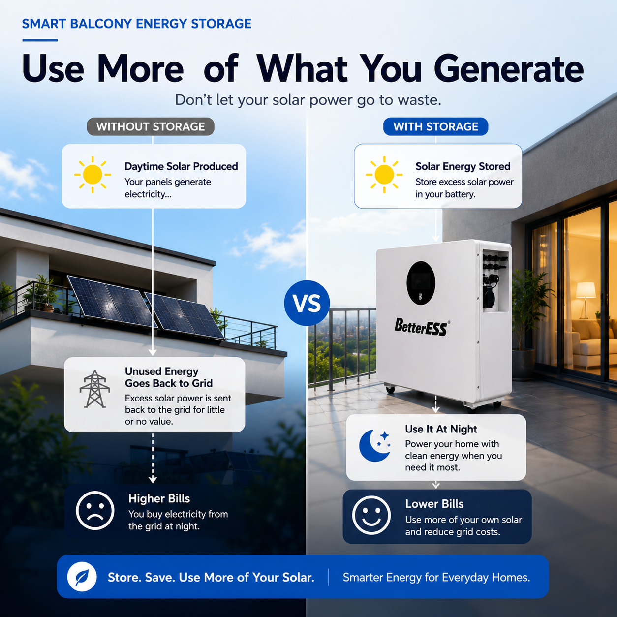 2.5kWh+1.2KW Inverter Balcony Energy Storage With WiFi Module+APP+IP65 Waterproof for Home Energy Storage More Solar Less Grid