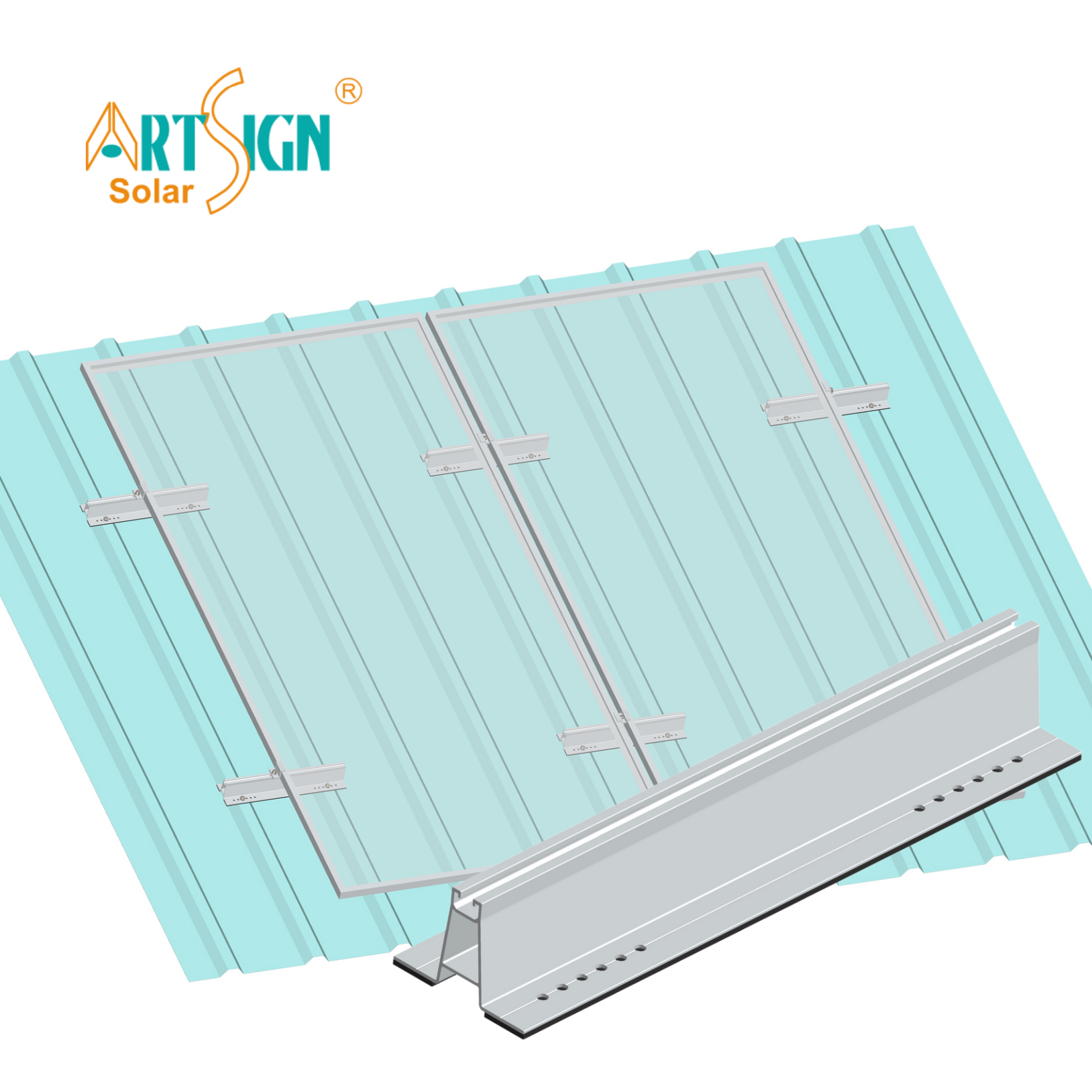 Factory Residential Mini Rail Solar Panel Mounting Bracket Mini Rail Solar Panel Bracket for Solar Mounting System | Art Sign