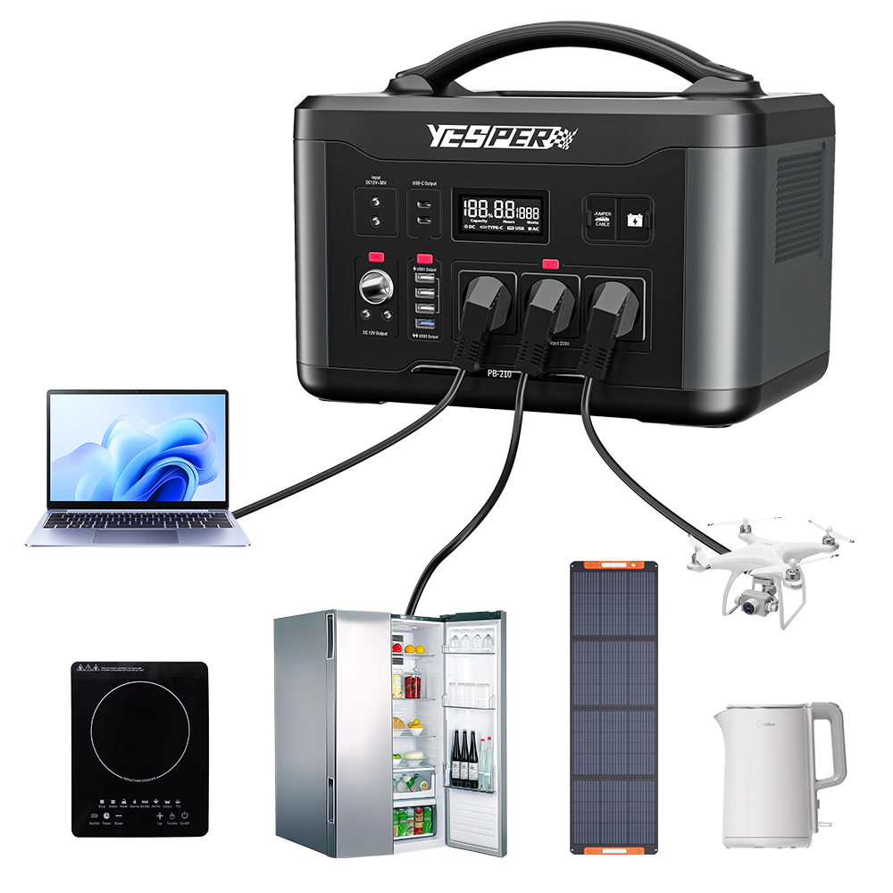Yesper PB-21 Power Station 1280Wh/1000W Constant Power Long Cycle Life Solar Generator