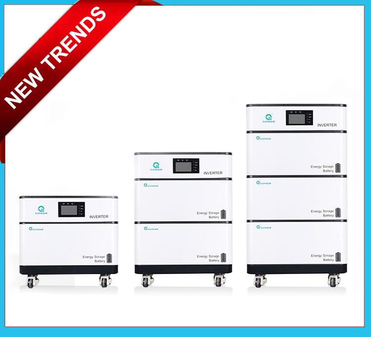 Commercial Battery Storage Household Grid Tie Hybrid Solar Inverter with Inbuilt Lithium Battery