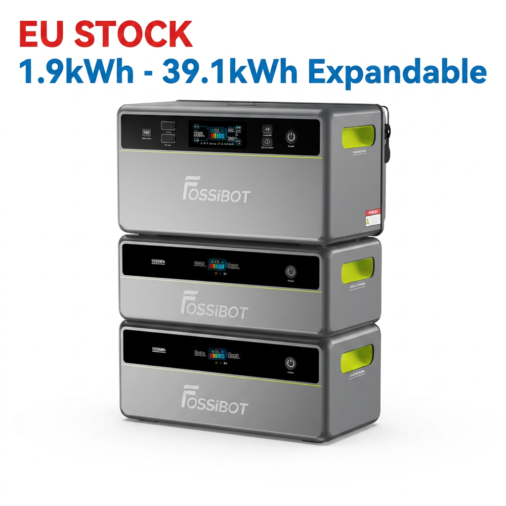 All-in-One Home Energy Storage 5.7Kwh 11.4Kwh 17.1Kwh 22.8Kwh LiFePO4 Stackable Battery Balcony Solar Power Plug&amp;Play EU Stock