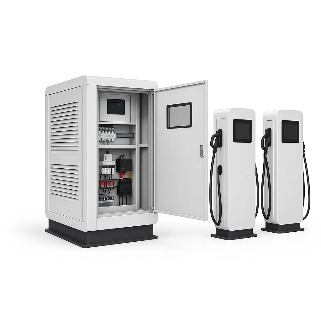 Dual Gun Solar Commercial Fast Evse Electric Vehicle EV Car Battery Charging Station for Electric Truck