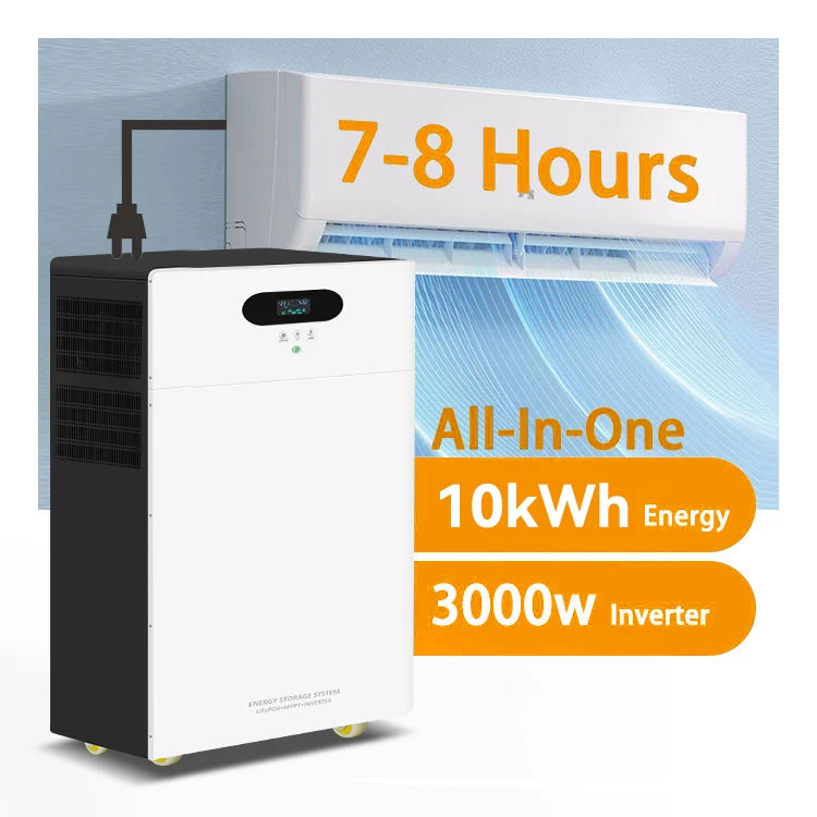 My Store 51.2V200Ah Hybrid Grid Solar Power Generation System with Battery Inverter AC 220V/380V Home Energy Storage 5-7kW 95kg