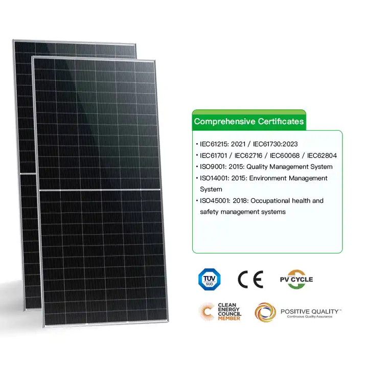 Jinko N Type Mono Solar Panels 580W 585W 590 Watts With On Grid Solar Inverter Bifacial Solar Panels