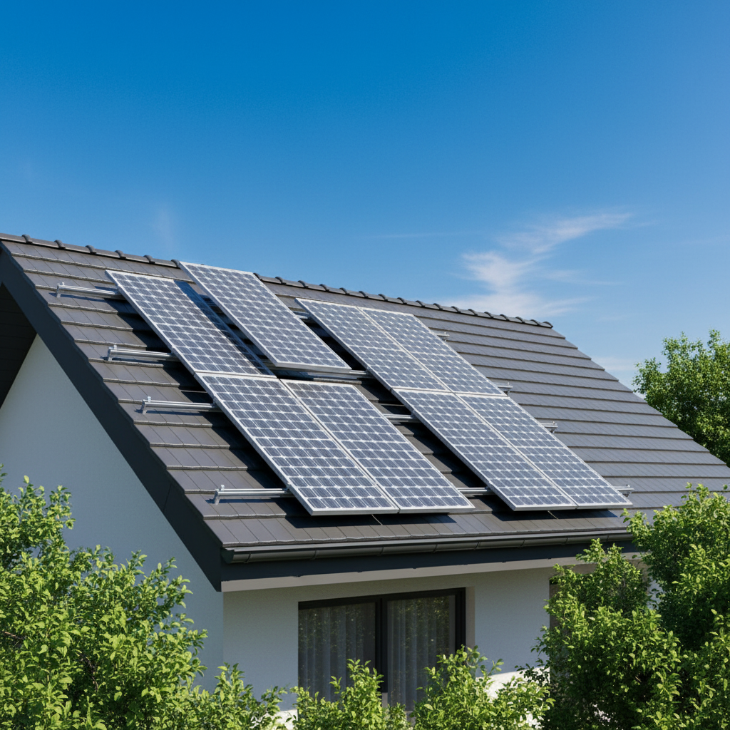 Tile Roof Solar Bracket Roof Mounting Rail System for Residential PV Installation