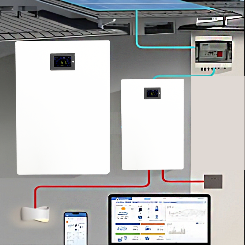 48V 200Ah 10Kwh 5Kwh Wall Mounted Lithium Ion Battery 51.2V LiFePO4 Power Wall Home Energy Storage Solar System