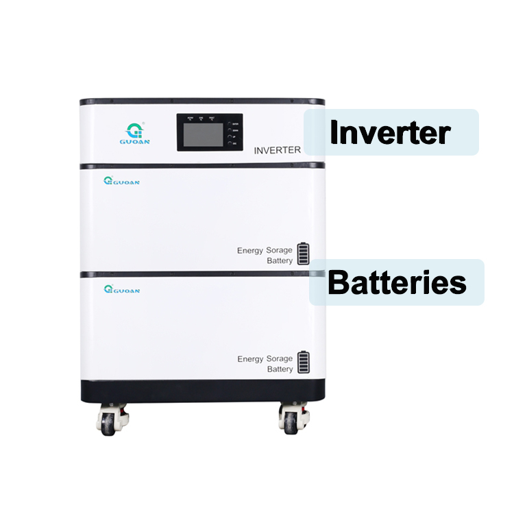 Commercial Battery Storage Household Grid Tie Hybrid Solar Inverter with Inbuilt Lithium Battery