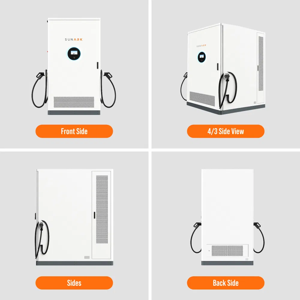 Sunark All-in-One PV Ess EV Charging Station 22kw 100kw 120kw 261kw IP54 Integrated Solar Storage Charging System
