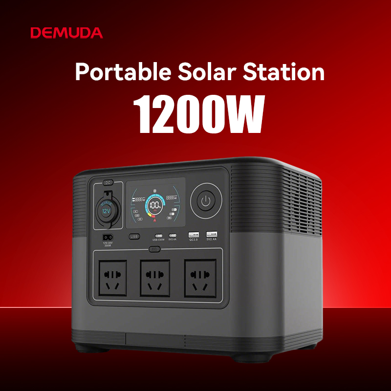 Wholesale 1200W Camping Portable Power Station 1kwh 1008wh 1000w Outdoor Backup Solar Power Generator with Foldable Solar Panel
