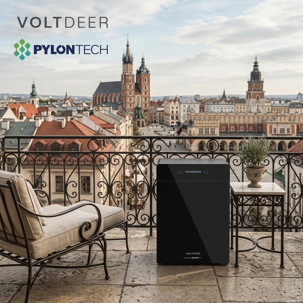 VOLTDEER All-in-One Balcony Solar System Plug &amp; Play Compact Residential Energy Storage Small Home Apartment Use