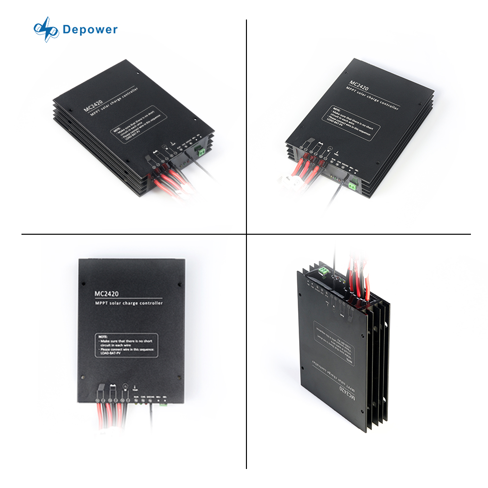 Depower MC2410 IP68 Waterproof 12V 24V 10A 20A Smart Intelligent Off Grid MPPT Solar Charge Controller for Solar Street Light
