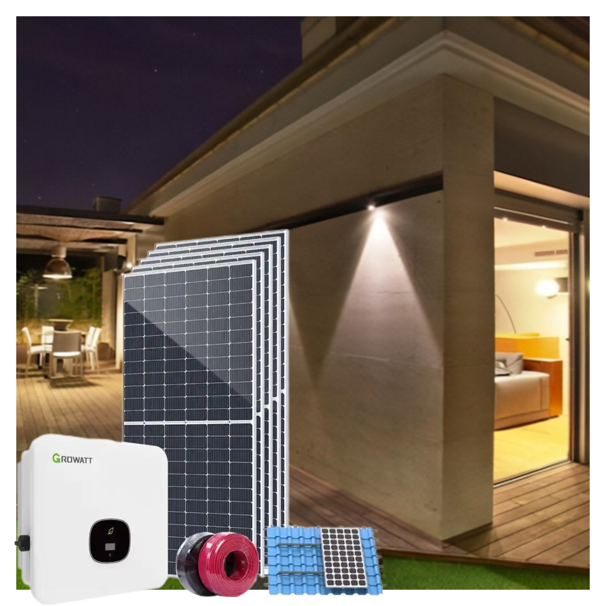 10kva Solar System Chit Fotovoltaice 7 Kw On/Off Grid 10kw Solar Panel Hybrid Solar System Kit