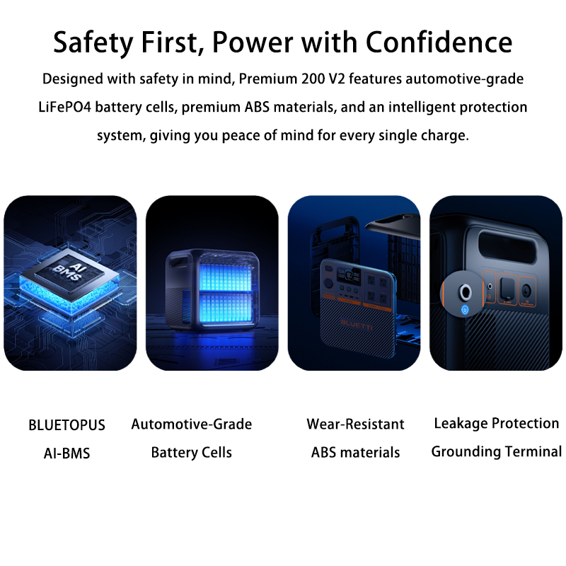 BLUETTI Best Selling 300W 500W 1000W 2700W 3000W Solar Energy Storage Generator Lifepo4 Battery Portable Power Station for Home