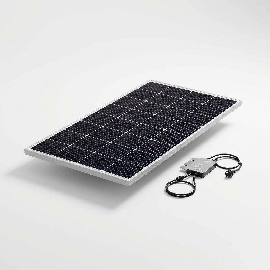 Balcony Solar Power System 420W/840W Grid Connected MPPT Lithium Ion Monocrystalline Silicon Home Use Complete Set
