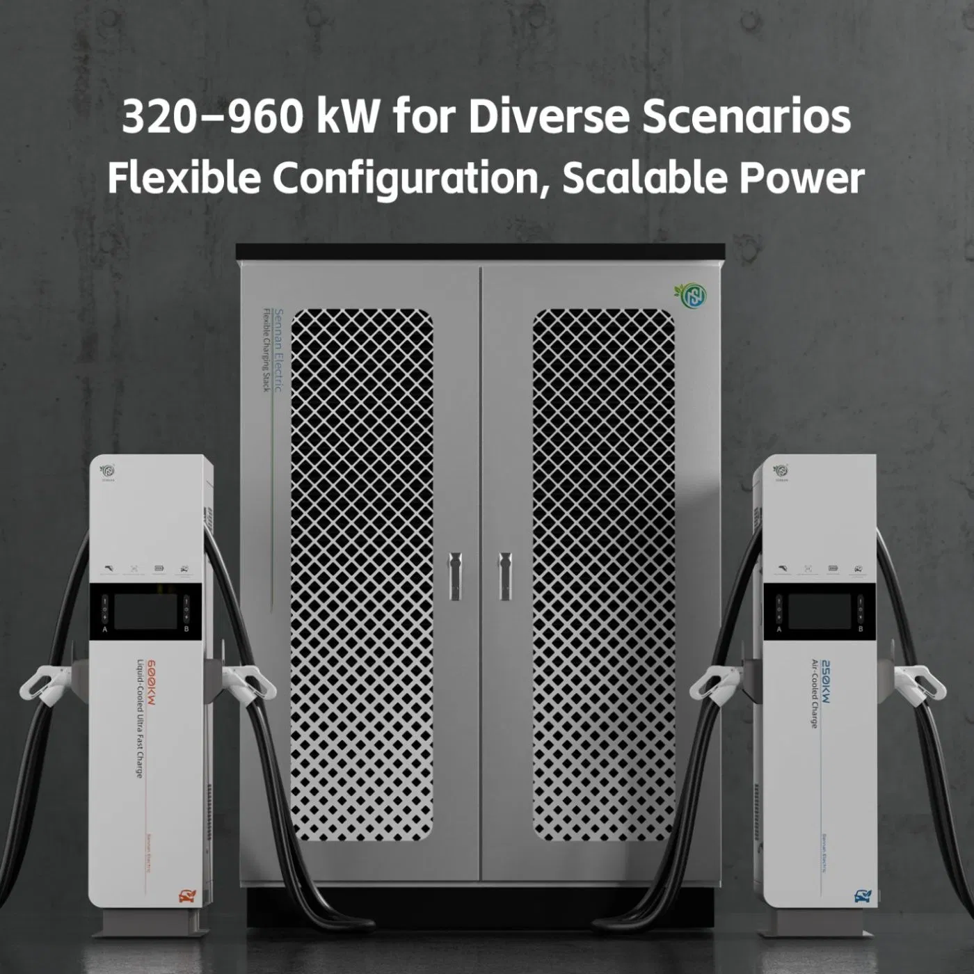 600kw Commercial Electric Charge Gun Xc40 Recharge Liquid Cooled Solar Power Supply EV Charging Station with Integrated Cabinet