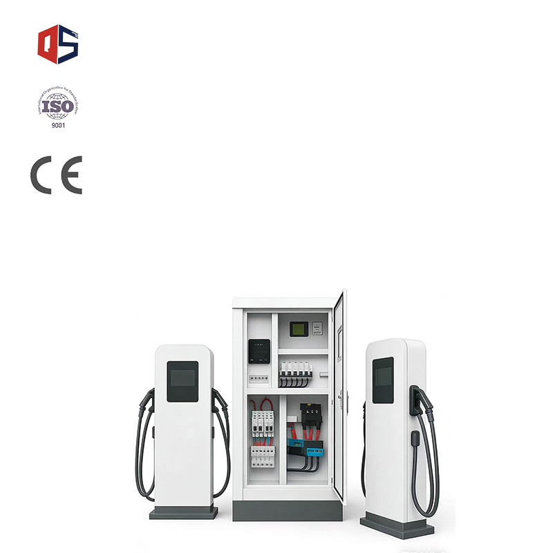 Dual Gun Solar Commercial Fast Evse Electric Vehicle EV Car Battery Charging Station for Electric Truck