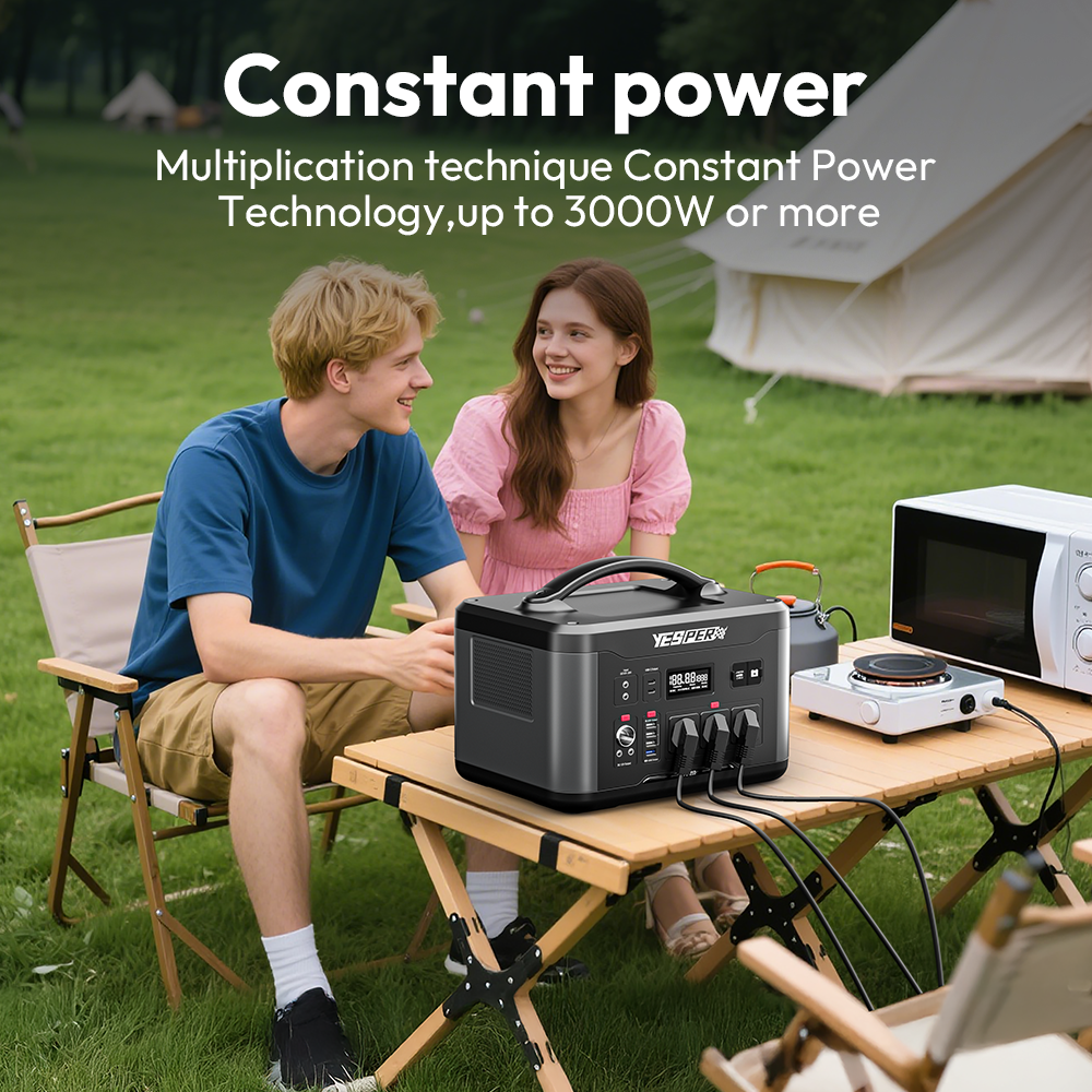 Yesper PB-21 Power Station 1280Wh/1000W Constant Power Long Cycle Life Solar Generator