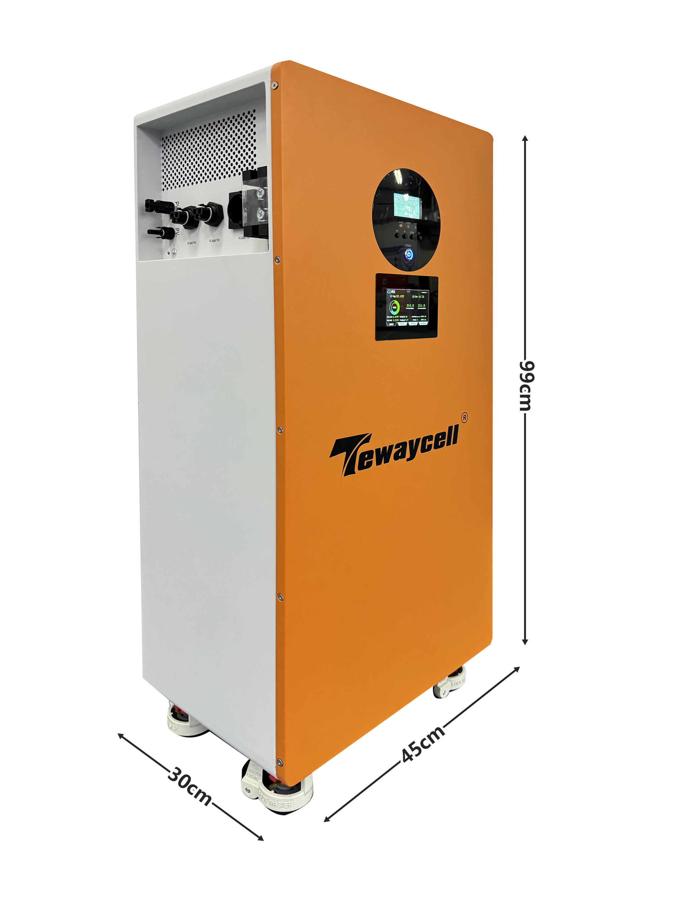 China Stock 51.2V 314Ah 16KWh 15KWh -5KW Inverter All in One - JK BMS PV 500V off Grid Solar Energy Storage System