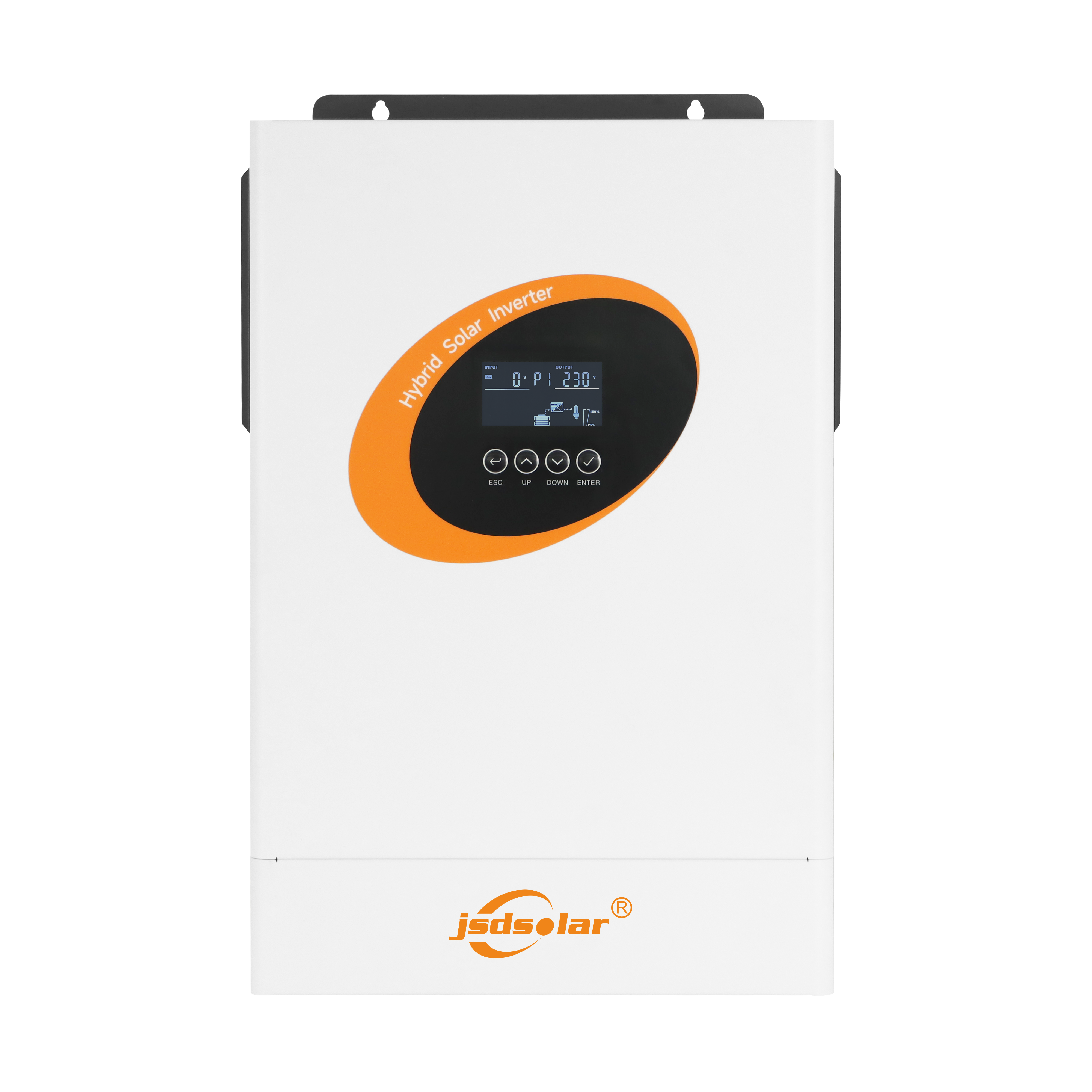 JSDSOLAR 4kW 5kW 10kW Hybrid Solar Inverter LCD DC AC Hybrid Solar Energy Storage Inverter for Home Use