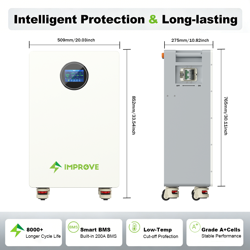 16kWh LiFePO4 Battery 32kWh Slideable Basement 51.2 320ah Solar Lithium Ion Battery for Home Farm off Grid Residential ESS OEM
