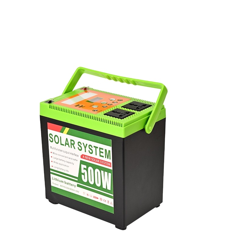 500W Portable Power Station LiFePO4 Solar Generator for Home Backup Emergency Load Shedding Camping 220V 110V AC Outlet