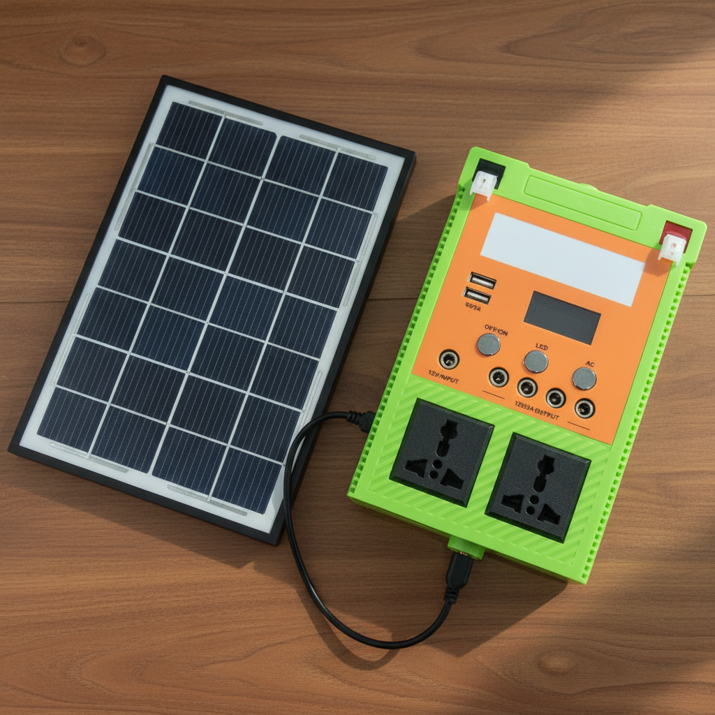 500W Portable Power Station LiFePO4 Solar Generator for Home Backup Emergency Load Shedding Camping 220V 110V AC Outlet
