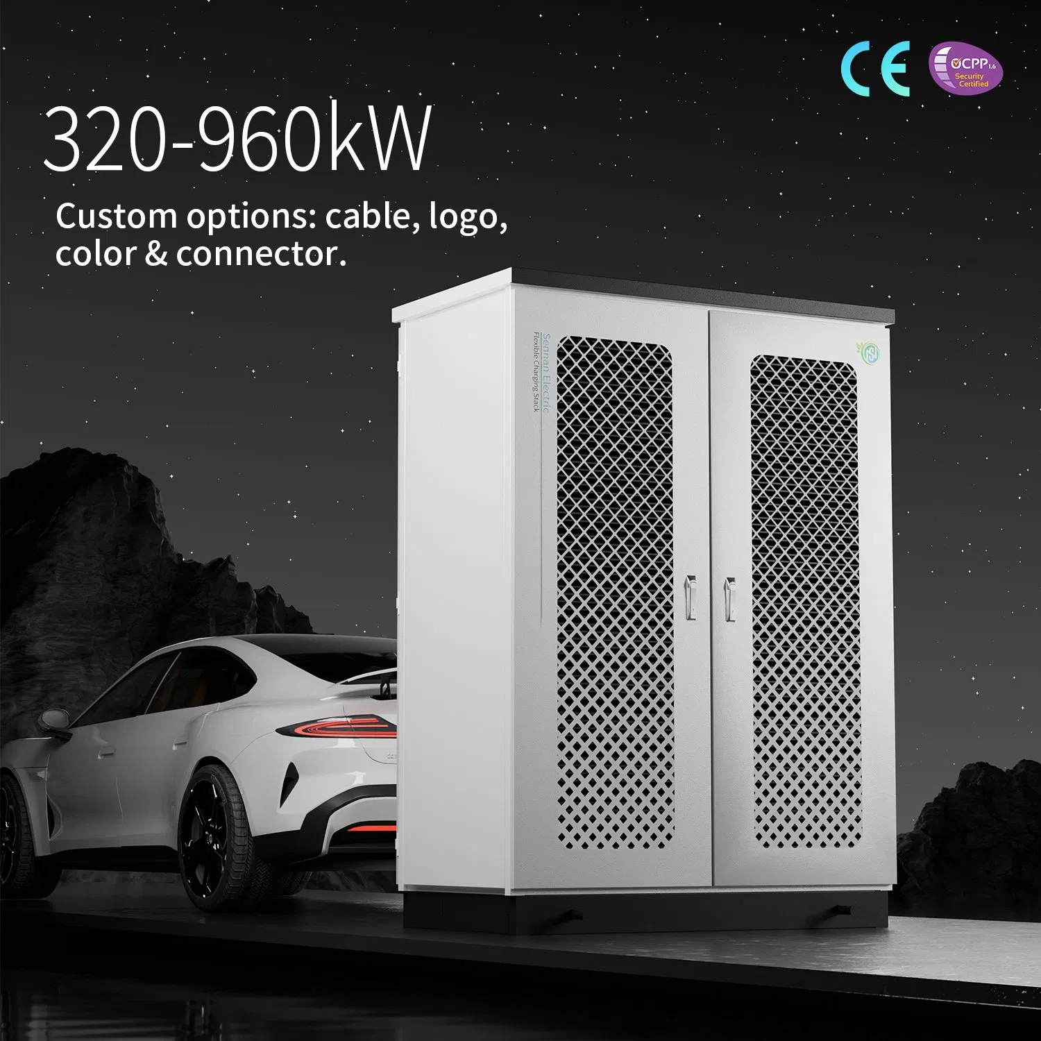 600kw Commercial Electric Charge Gun Xc40 Recharge Liquid Cooled Solar Power Supply EV Charging Station with Integrated Cabinet