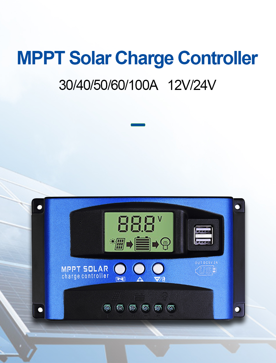Easun Smart Single Pv Input Energy Panel Battery Regulator Pcb Auto 12v 24v 1500W 98.1% Efficiency Solar Charge Controller